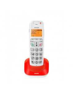 Brondi Bravo Bright Telefono DECT Rosso Identificatore di chiamata