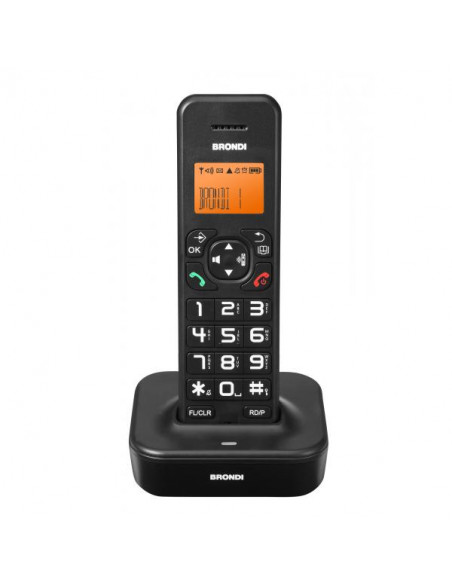 Brondi Bravo Star Telefono DECT Identificatore di chiamata Nero