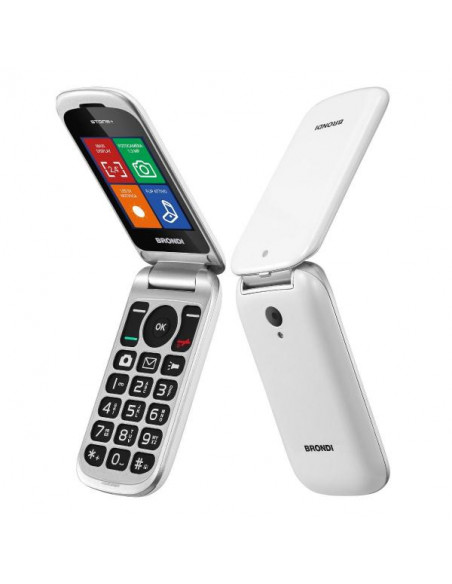 Brondi Stone+ 6,1 cm (2.4") Bianco Telefono cellulare basico