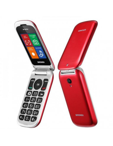 Brondi Stone+ 6,1 cm (2.4") Rosso Telefono cellulare basico