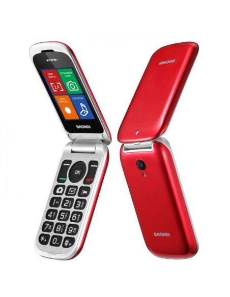Brondi Stone+ 6,1 cm (2.4") Rosso Telefono cellulare basico