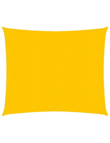 Vela Parasole 160 g/m² Quadrata Giallo 5x5 m in HDPE