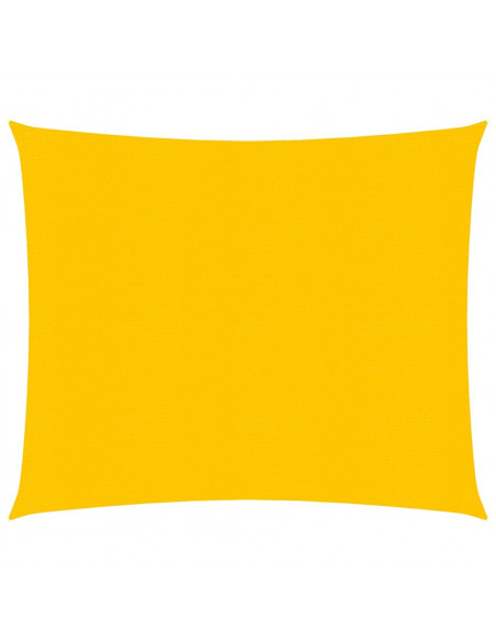 Vela Parasole 160 g/m² Quadrata Giallo 5x5 m in HDPE