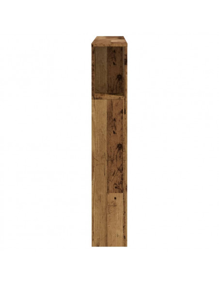 Testiera con Contenitore Legno 120x19x104,5 cm in Multistrato