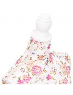 Busto Sartoriale Donna Manichino Cottone Bianco con Rose