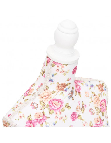Busto Sartoriale Donna Manichino Cottone Bianco con Rose