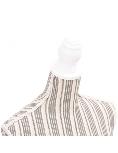 Busto Sartoriale Donna Manichino in Tessuto con Strisce