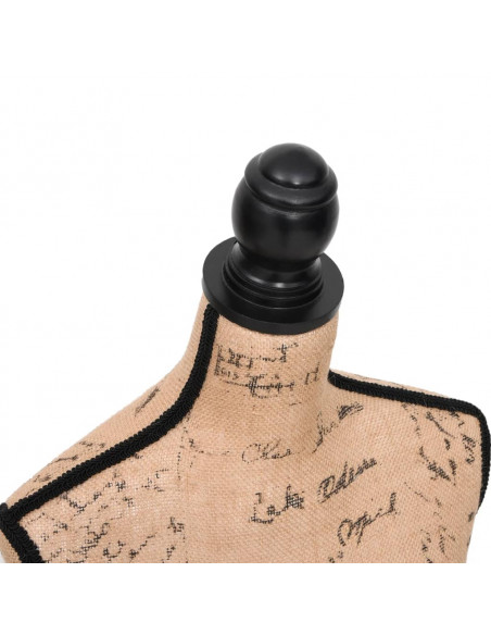 Busto Sartoriale Donna Marrone Nero Manichino in Iuta