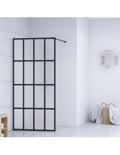 Cabina Doccia con Schermo in Vetro Temperato Glassato 80x195 cm