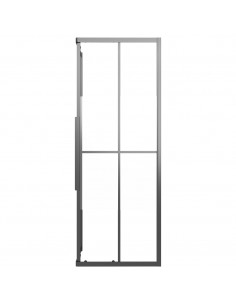 Cabina Doccia ESG Semi Smerigliato 80x70x180 cm Nera