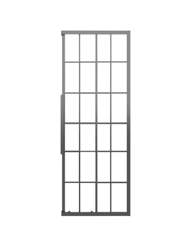 Cabina Doccia ESG Smerigliato 80x70x180 cm Nera