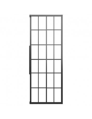 Cabina Doccia ESG Smerigliato 80x80x180 cm Nera