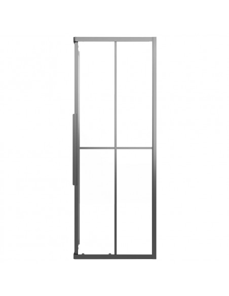 Cabina Doccia ESG Smerigliato 80x80x180 cm Nera
