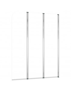 Cabine da Bagno 2 pz 104x130 cm in Vetro Temperato Trasparente