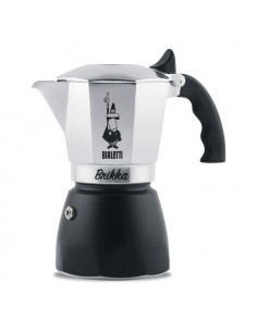 Caffettiera Bialetti 0007317 BRIKKA INDUCTION Grigio e Cromo Lucido Gr