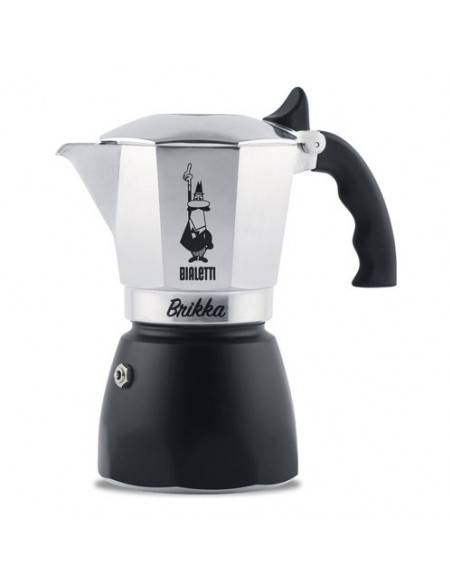 Caffettiera Bialetti 0007317 BRIKKA INDUCTION Grigio e Cromo Lucido Gr