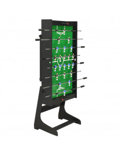 Calcio Balilla Pieghevole 121x61x80 cm Nero