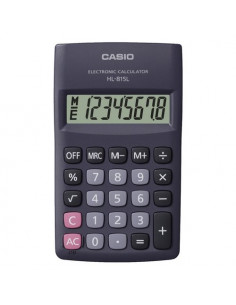 Calcolatrice Casio HL 815 HL SERIES Ampio Display Black Black
