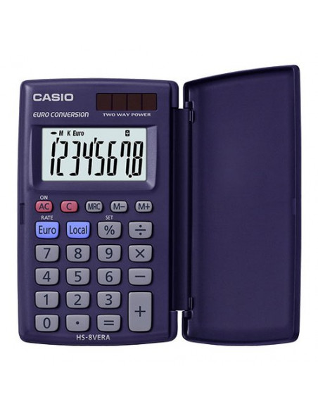 Calcolatrice Casio HS 8VERA HS SERIES Extra Big Lc Display Blu Blu