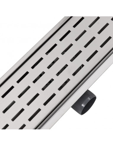 Canaletta Drenaggio Lineare per Doccia 830x140 mm Acciaio Inox