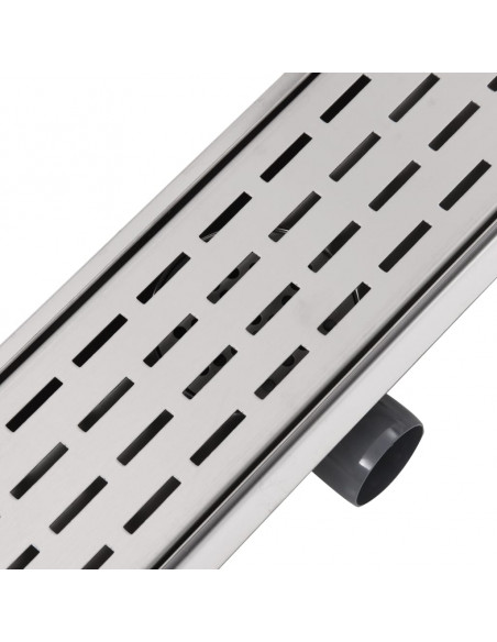 Canaletta Drenaggio Lineare per Doccia 830x140 mm Acciaio Inox
