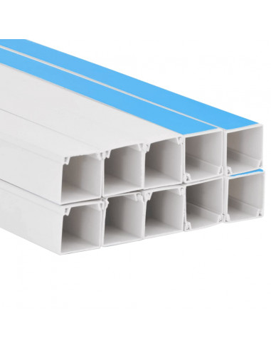 Canalina per Cavi Autoadesiva 25x16 mm 10 m in PVC