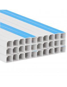 Canalina per Cavi Autoadesiva 30x20 mm 30 m in PVC