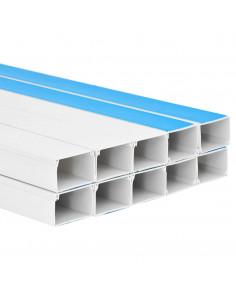 Canalina per Cavi Autoadesiva 50x25 mm 10 m in PVC