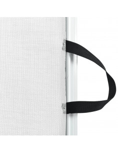 Cancelletto Retrattile per Animali Domestici Bianco 117,5x125cm