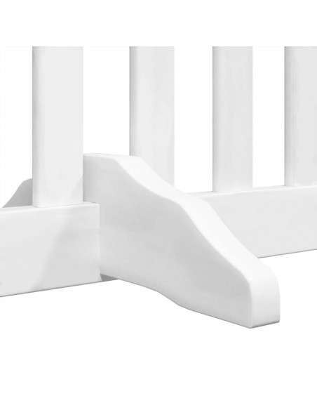 Cancello Cani Porta Pieghevole Bianco 6 Pannelli 480 cm Pioppo