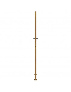 Cancello da giardino 100x175 cm in acciaio Corten con design erba