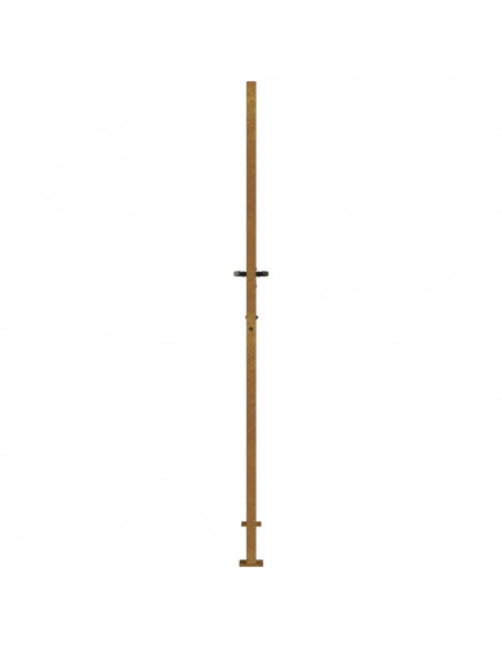 Cancello da giardino 100x175 cm in acciaio Corten con design erba