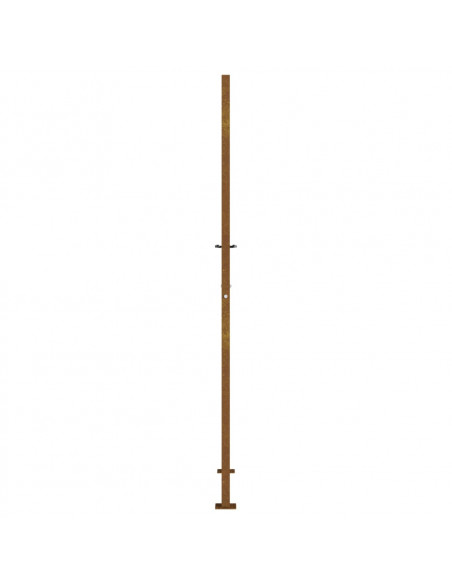 Cancello da Giardino 105x205 cm in Acciaio Corten Design Albero