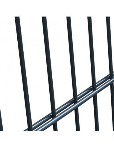 Cancello da Giardino 2D (Singolo) Grigio Antracite 106 x 210 cm