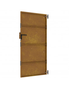 Cancello da giardino 85x200 cm in acciaio Corten