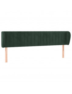 Testiera ad Orecchio Verde Scuro 183x23x78/88 cm in Velluto 2