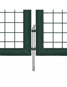 Cancello in Acciaio 306x175 cm Verde