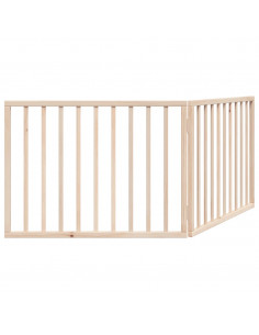 Cancello per Cani Pieghevole 2 Pannelli 160 cm Legno di Pioppo