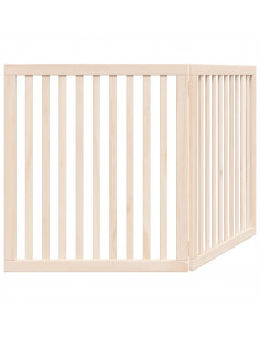 Cancello per Cani Pieghevole 2 Pannelli 160 cm Legno di Pioppo