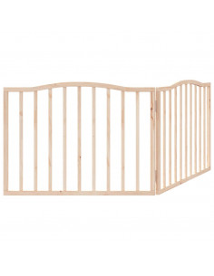 Cancello per Cani Pieghevole 2 Pannelli 160 cm Legno di Pioppo