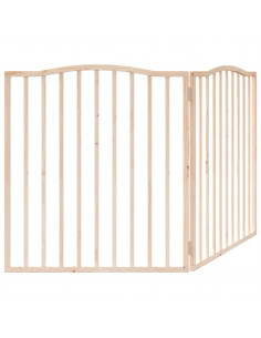 Cancello per Cani Pieghevole 2 Pannelli 160 cm Legno di Pioppo