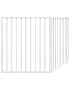 Cancello per Cani Pieghevole 2 Pannelli Bianco 160 cm Pioppo
