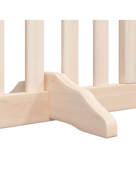 Cancello per Cani Pieghevole 6 Pannelli 480 cm Legno di Pioppo