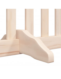Cancello per Cani Pieghevole 6 Pannelli 480 cm Legno di Pioppo