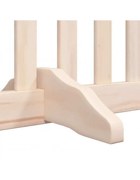 Cancello per Cani Pieghevole 6 Pannelli 480 cm Legno di Pioppo