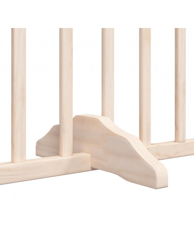Cancello per Cani Pieghevole 6 Pannelli 480 cm Legno di Pioppo