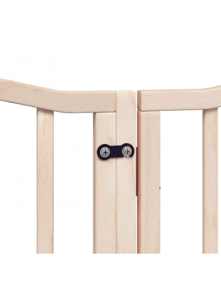 Cancello per Cani Porta Pieghevole 12 Pannelli 300 cm in Pioppo