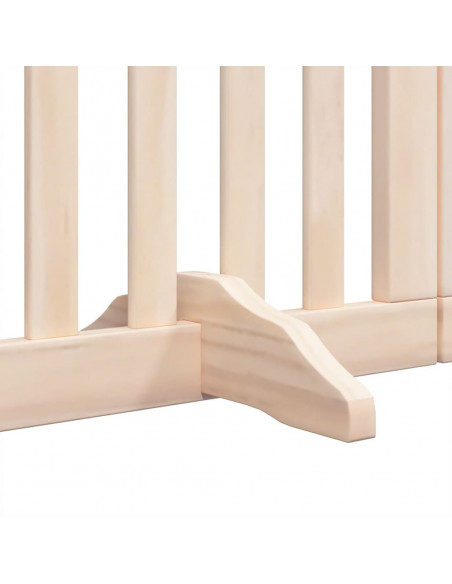 Cancello per Cani Porta Pieghevole 15 Pannelli 750 cm in Pioppo