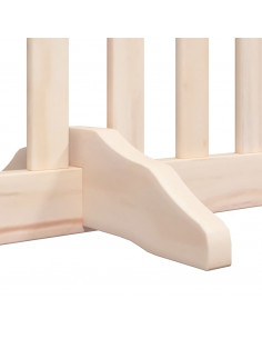 Cancello per Cani Porta Pieghevole 8 Pannelli 640 cm in Pioppo