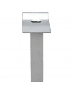 Cancello per Giardino in Acciaio Zincato 400x150 cm Grigio